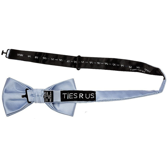 Plain Dusty Blue Handmade Mens Bow Tie 2