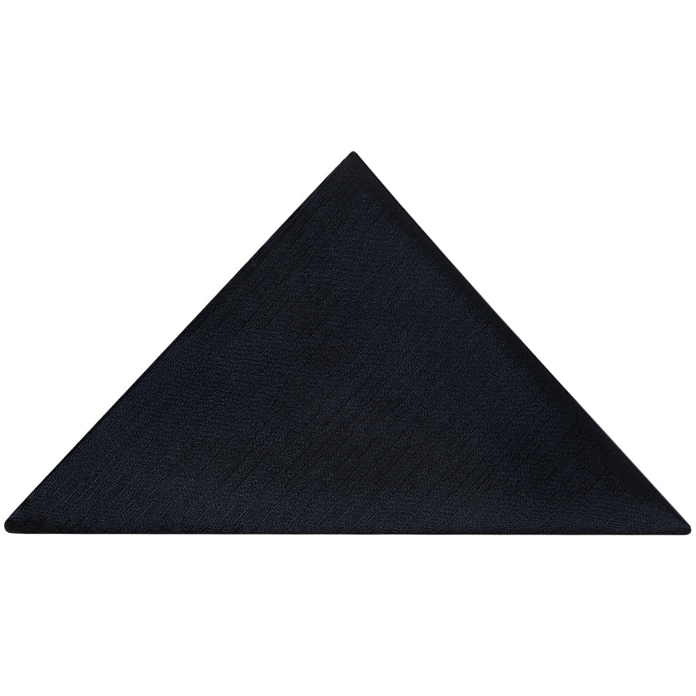 End Of Season Stock Plain Navy Blue Pocket Square 1