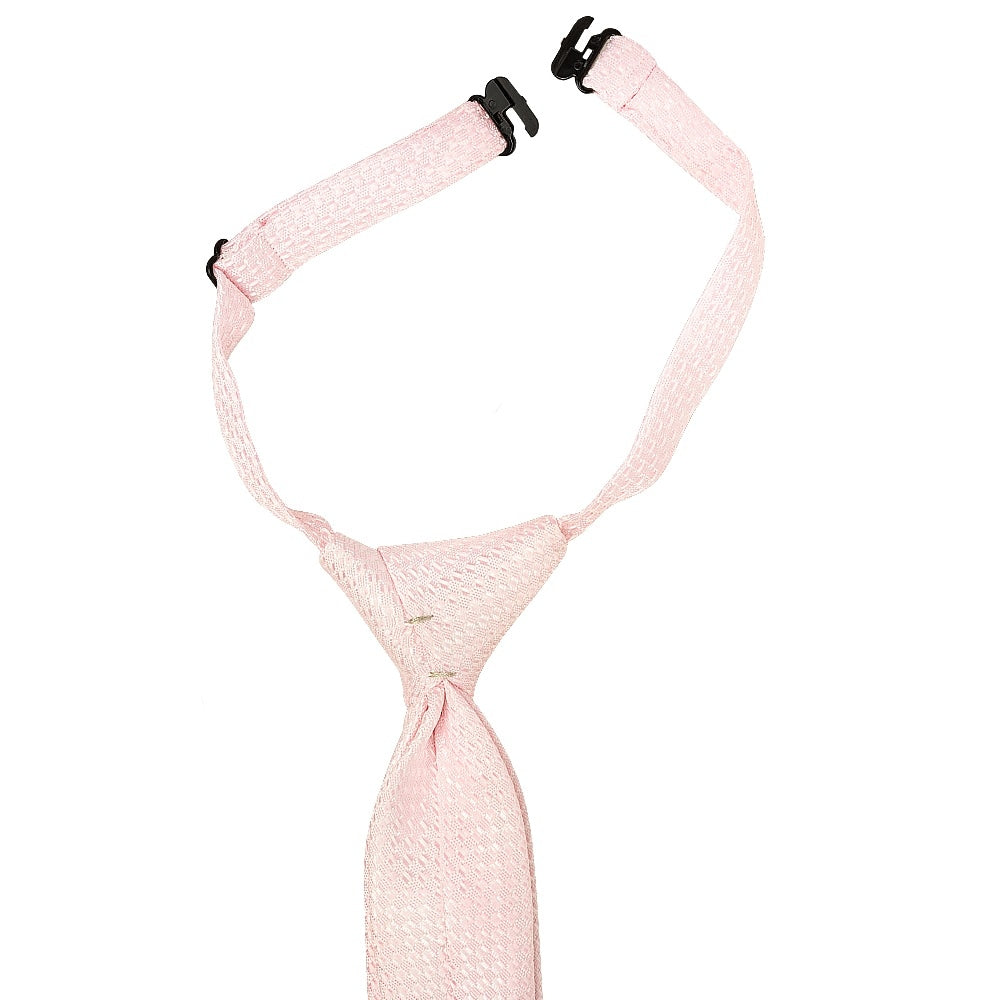 Pre Tied Blush Textured Boys Tie Age 4 7 2