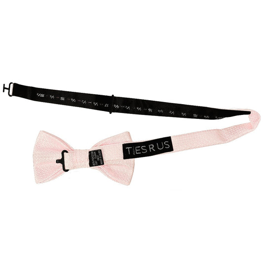 Blush Textured Mens Bow Tie 2