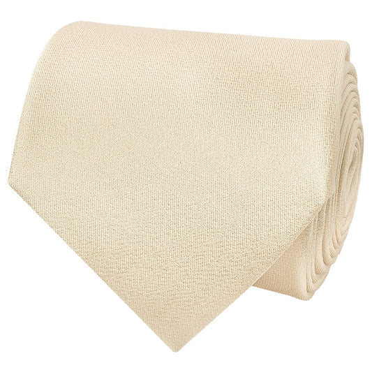 Plain Champagne Silk Classic Mens Tie 2