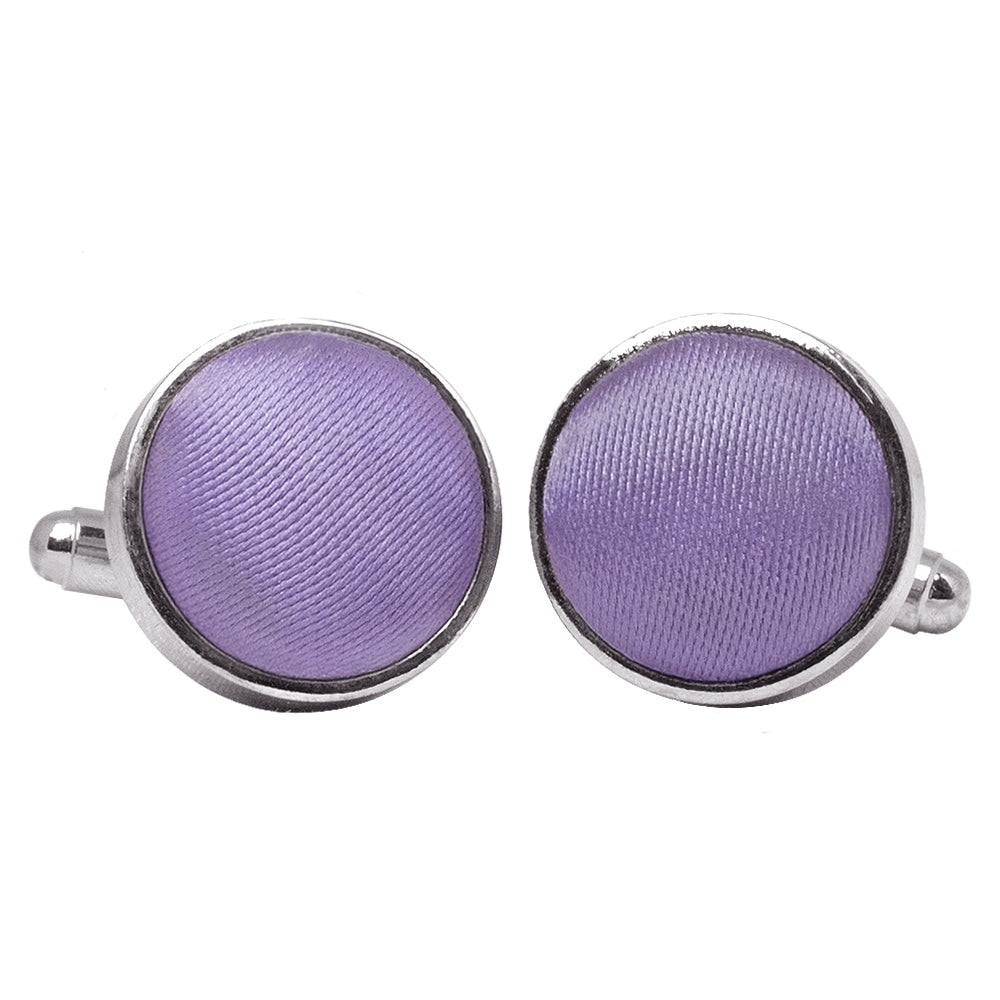 Plain Lavender Cufflinks 1