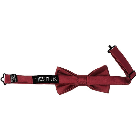 Pre Tied Maroon Boys Bow Tie Age 18 Months 3 Years 2