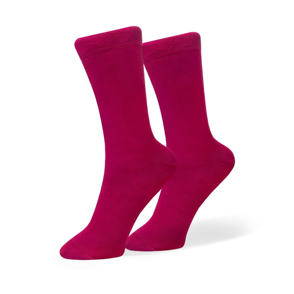 Cerise Cotton Socks 1