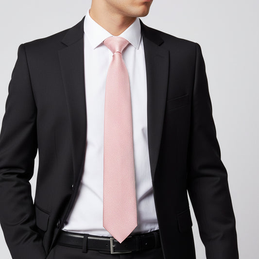 Plain Dusty Rose Silk Classic Mens Tie