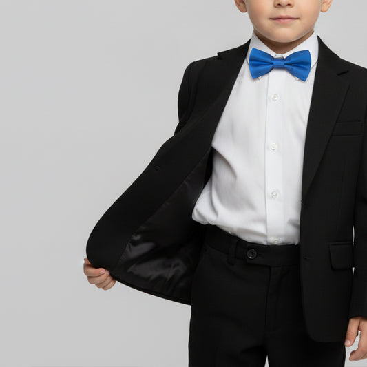 Pre Tied Electric Blue Boys Bow Tie Age 4-7