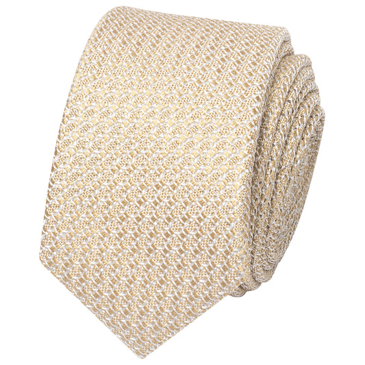 Gold Grenadine Mens Skinny Tie