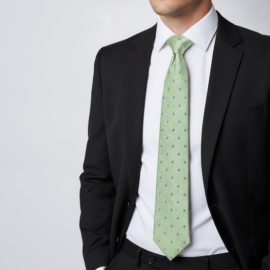 Green Petal Classic Men's Tie