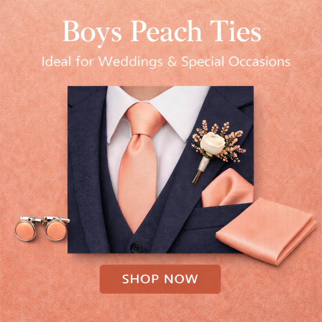 Peach Boys Ties