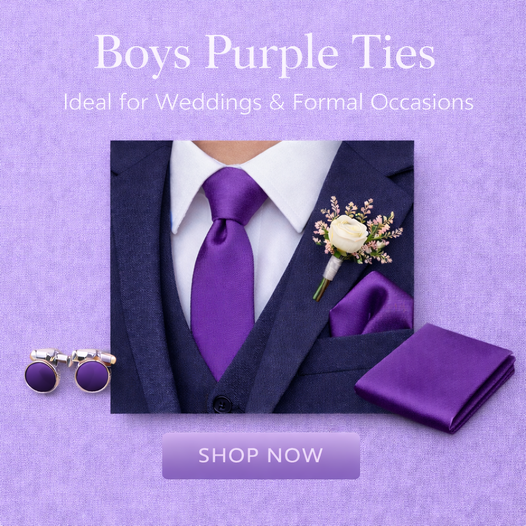 Purple Boys Ties