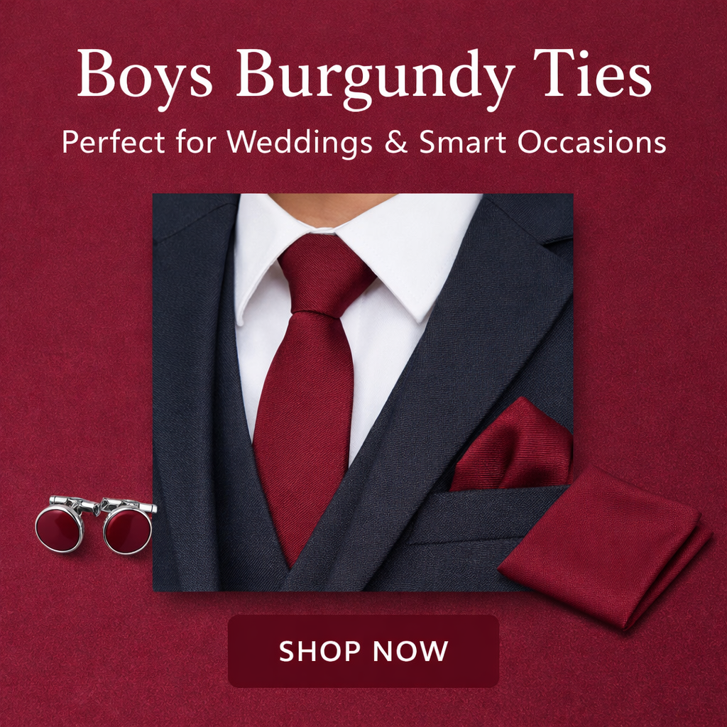 Burgundy Boys Ties