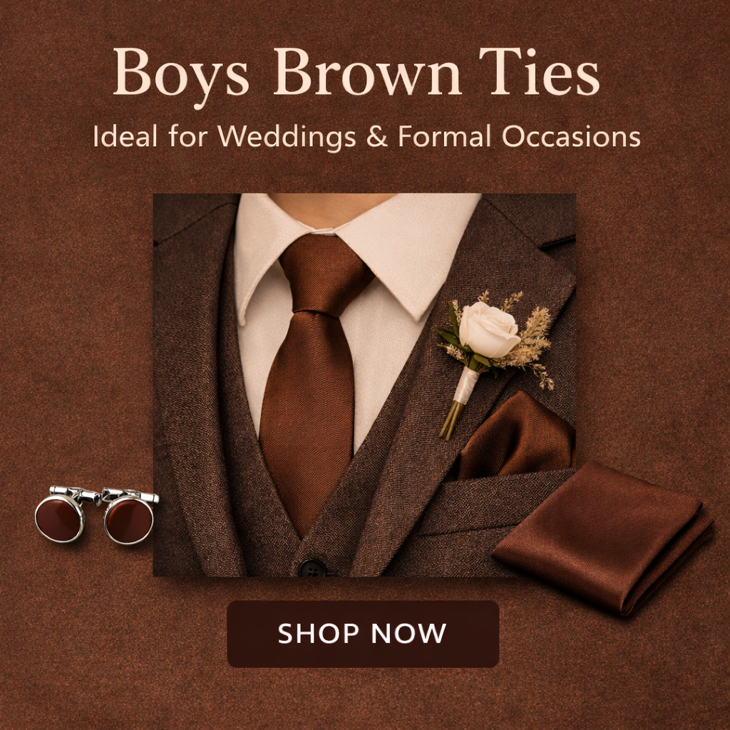 Brown Boys Ties