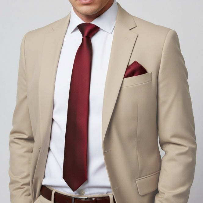 Burgundy Tie Sets