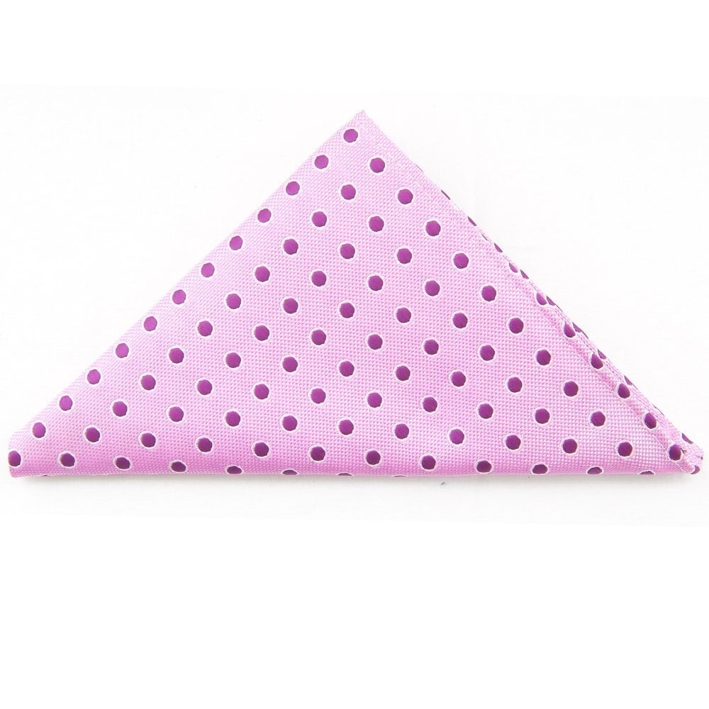Pink Spot Design Pocket Square 1