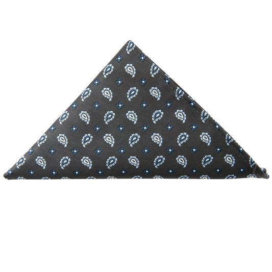Navy Mini Paisley Pocket Square 1
