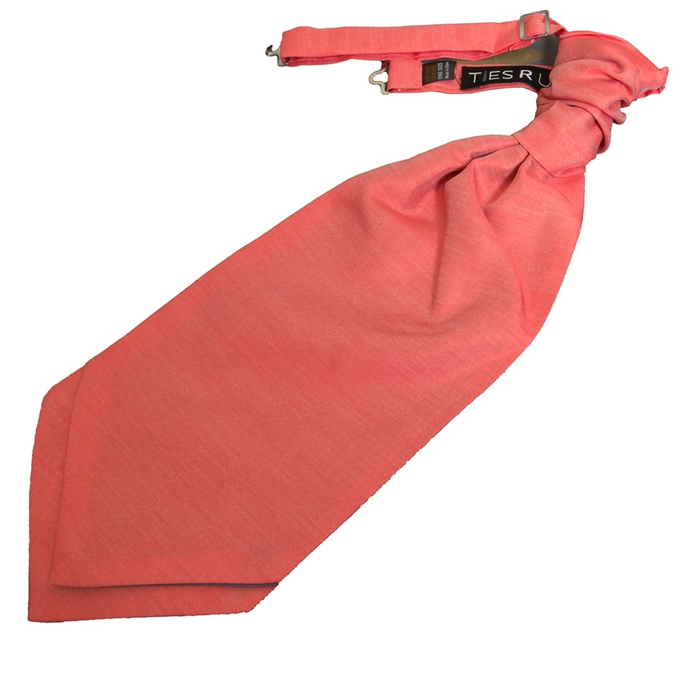 Plain Dark Rose Mens Cravat Tie 1