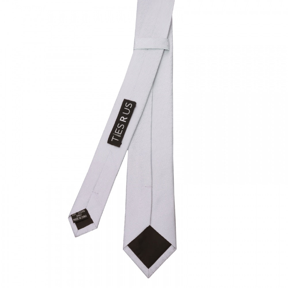 Lilac Self Floral Textured Silk Skinny Mens Tie And Pocket Square Set 5