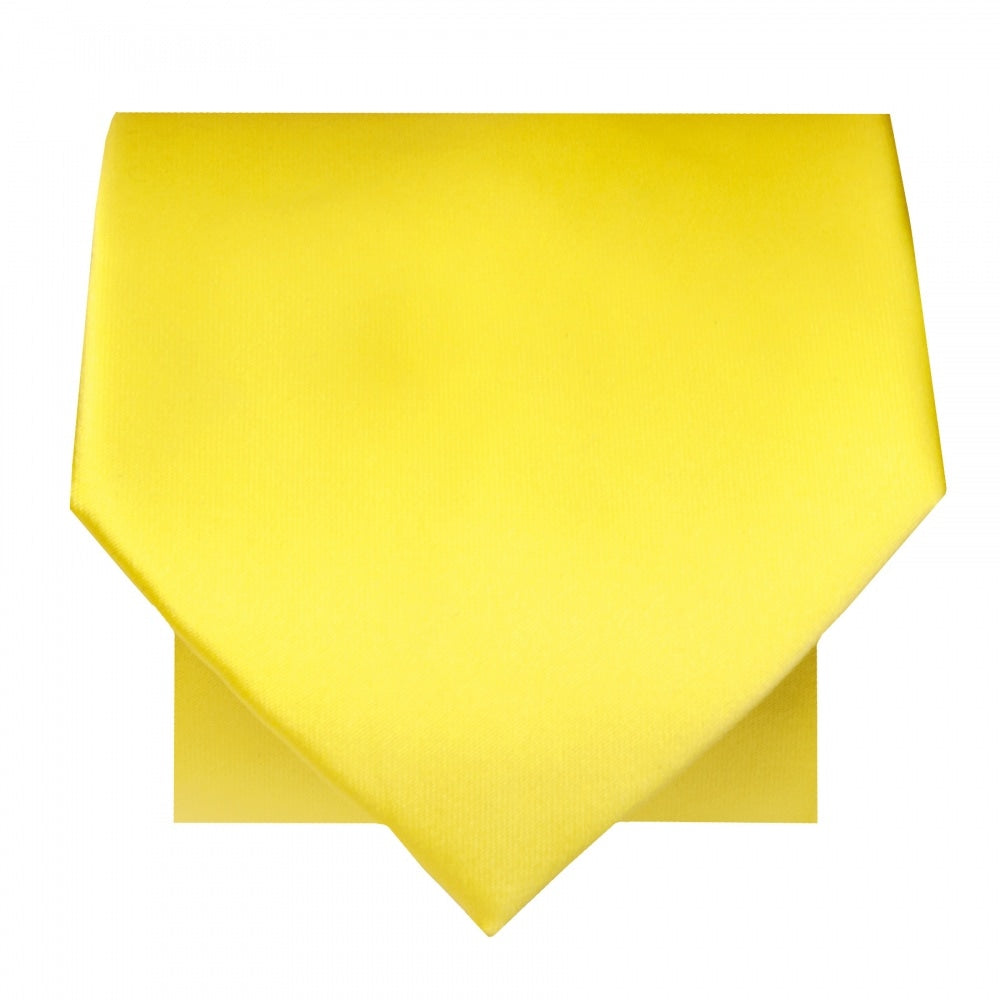 Sunshine Yellow Satin Classic Mens Tie 3