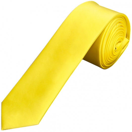 Sunshine Yellow Satin Boys Tie