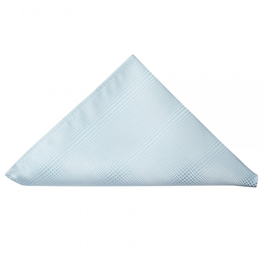 Sky Blue Textured Pocket Square 1