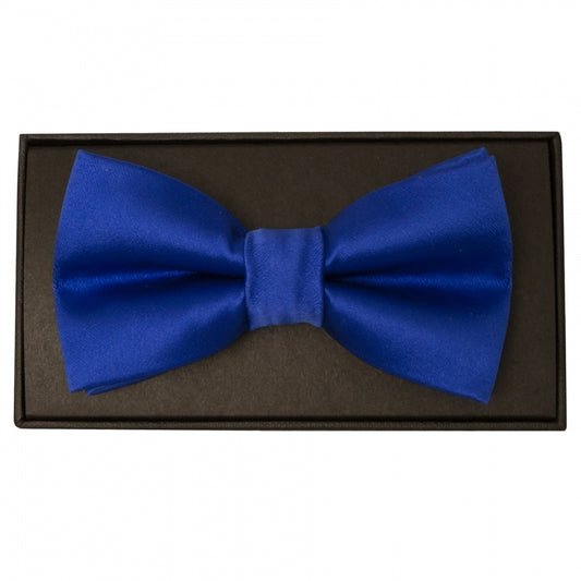 Plain Royal Blue Hand Made Mens Bow Tie 1