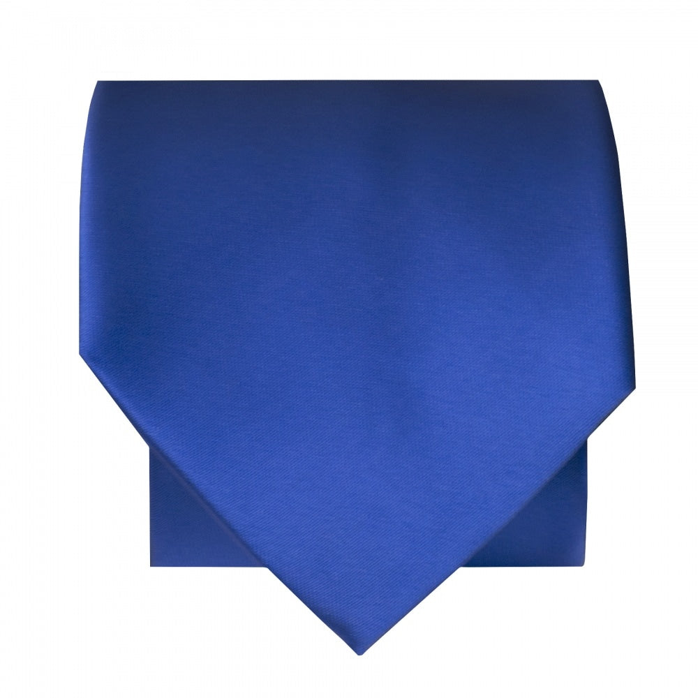 Plain Royal Blue Satin Classic Mens Tie 3