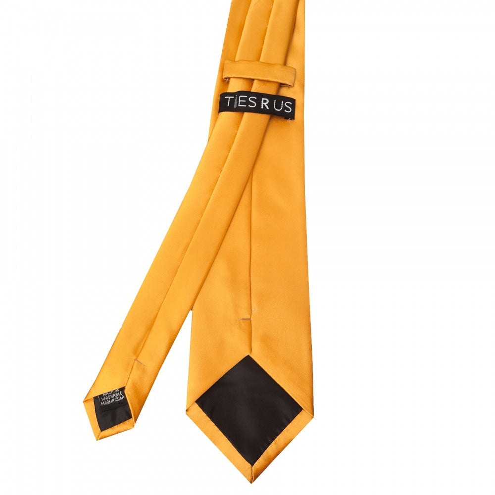 Plain Rust Satin Classic Mens Tie 4