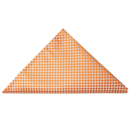Orange Neat Pocket Square 1