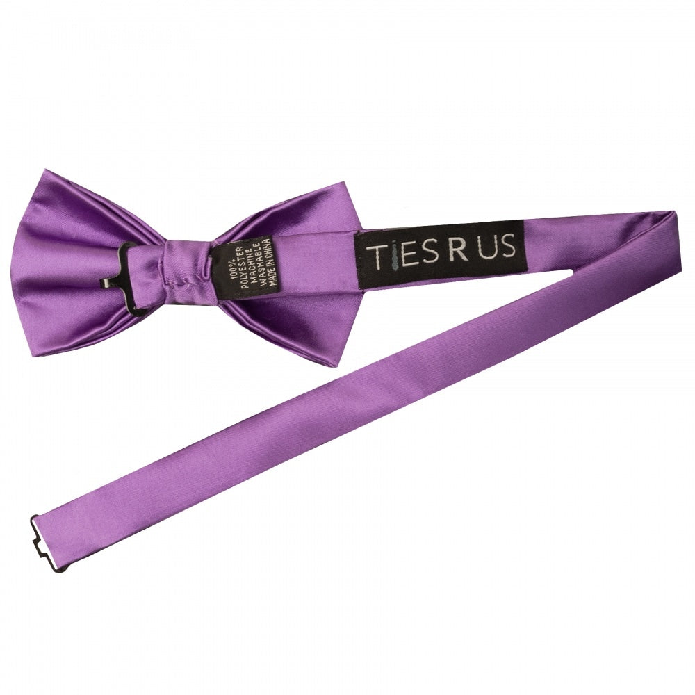 Handmade Cadburys Purple Mens Bow Tie And Pocket Square Set 3