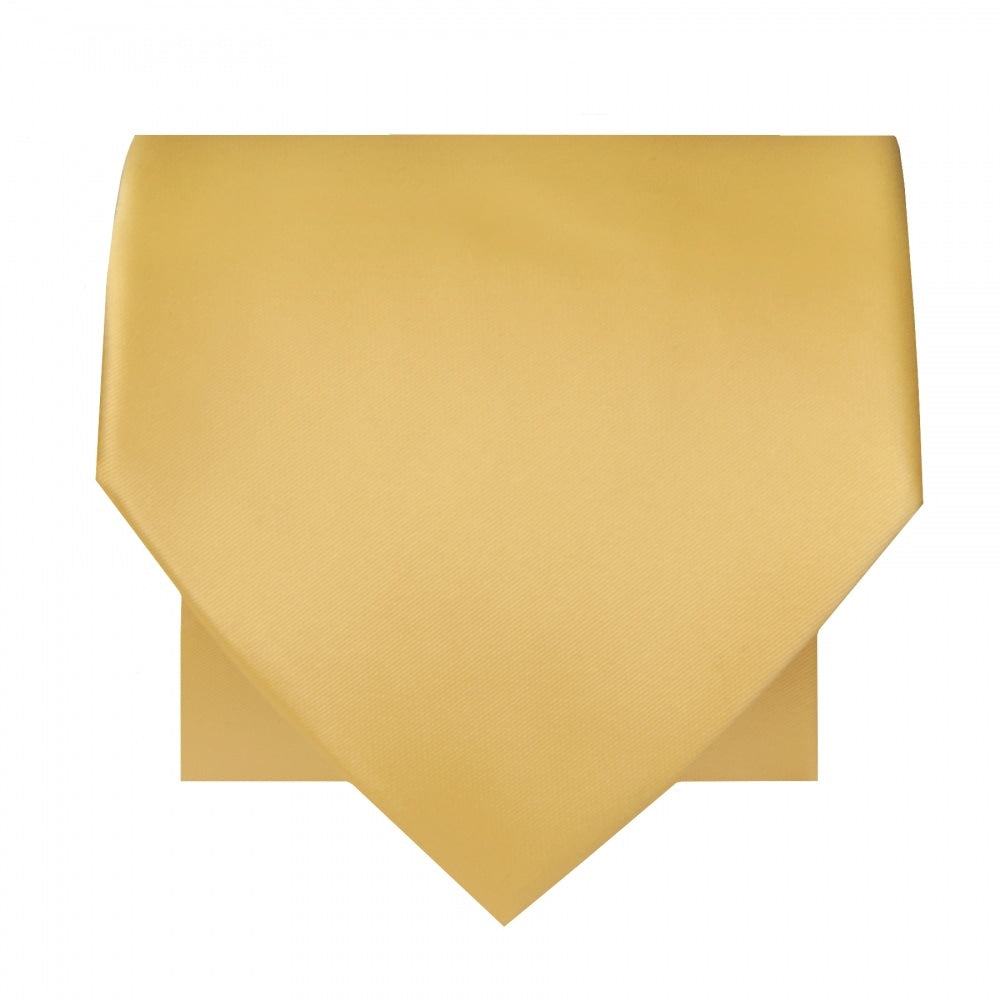 Plain Gold Satin Classic Mens Tie 3