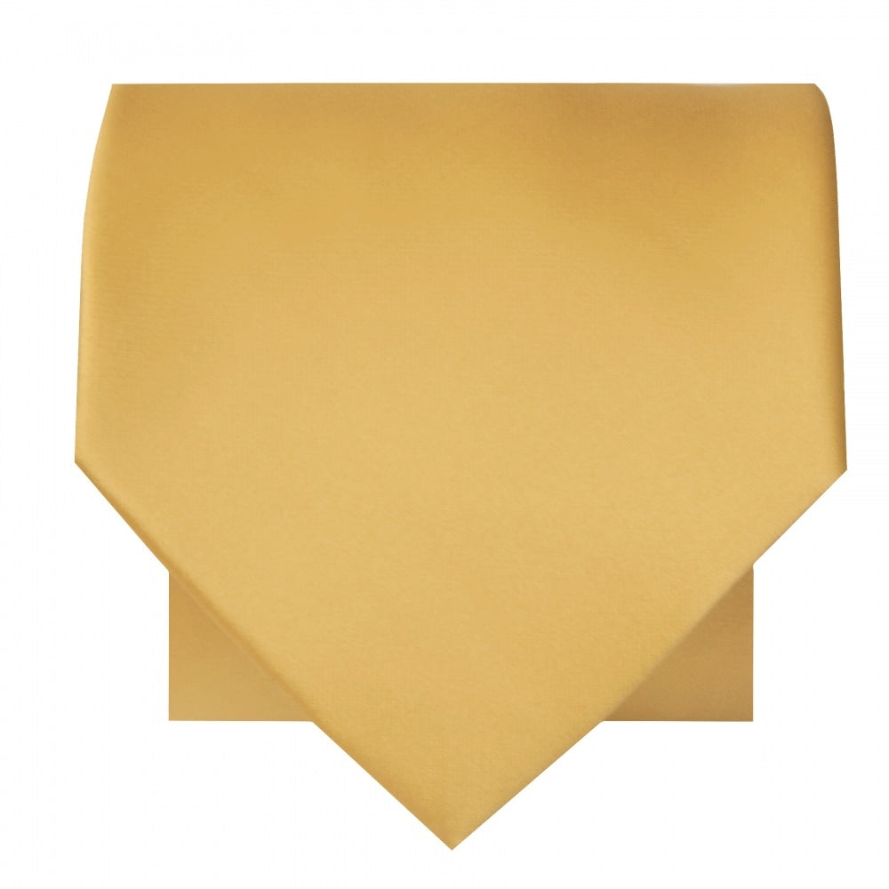 Plain Caramel Satin Classic Mens Tie 3