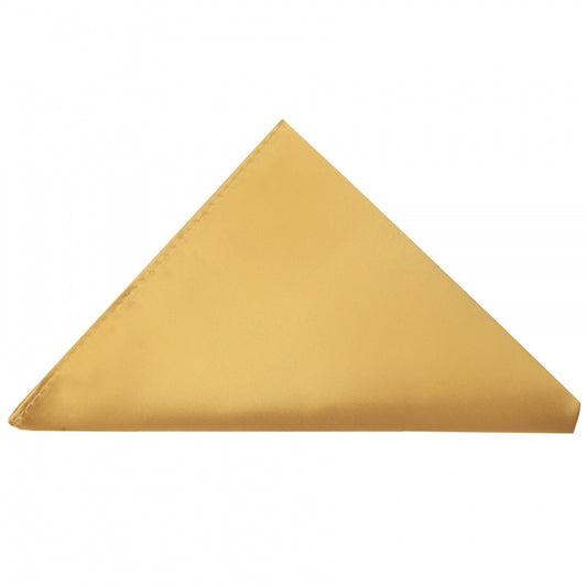 Plain Caramel Pocket Square 1