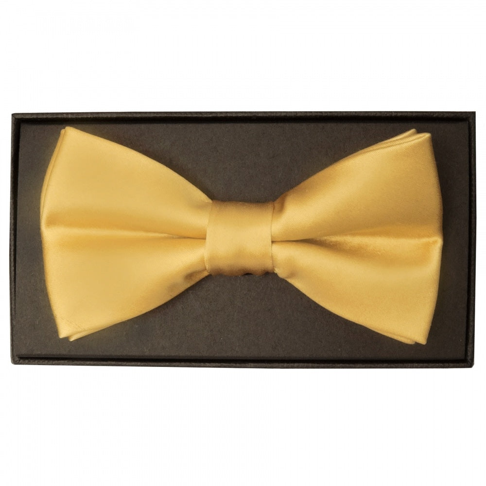 Plain Caramel Mens Bow Tie 1