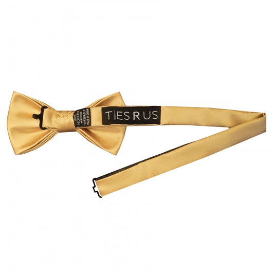 Plain Caramel Mens Bow Tie 2