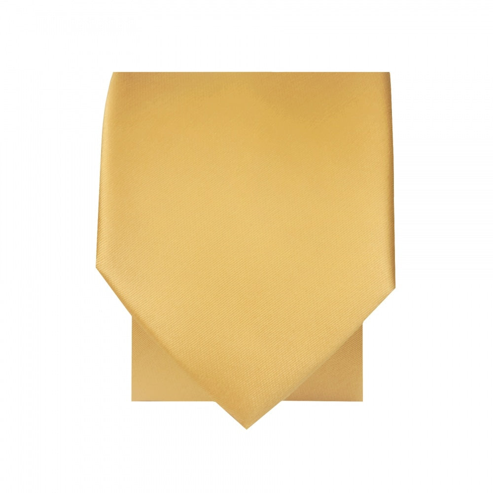 Plain Caramel Satin Skinny Boys Tie 2