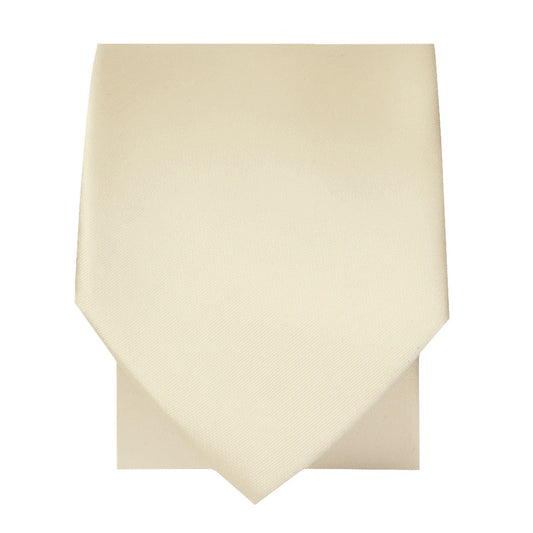 Ivory Satin Skinny Boys Tie 2