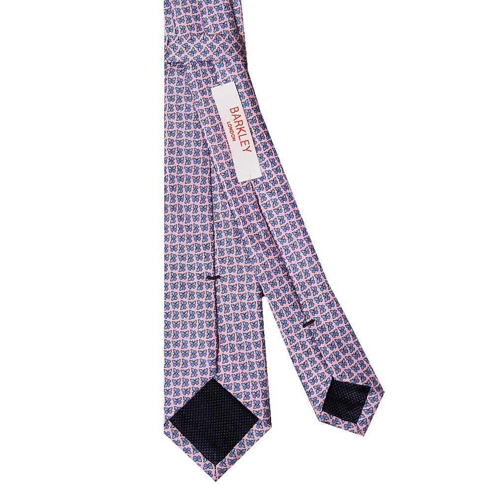 Barkley London Butterfly Silk Skinny Mens Tie 3