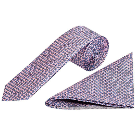Butterfly Skinny Mens Tie and Pocket Square Set