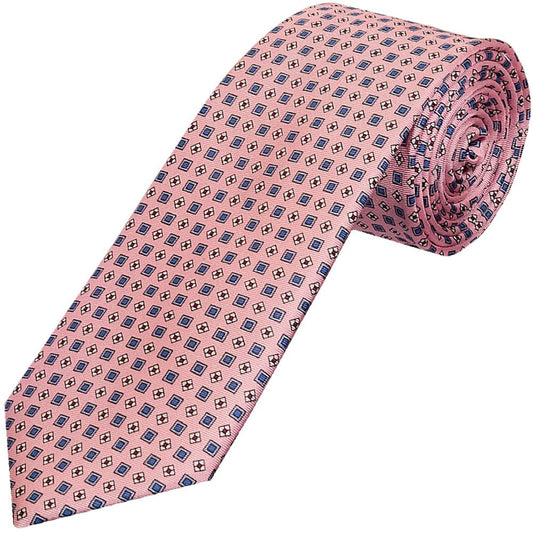 Pink Geo Classic Mens Tie