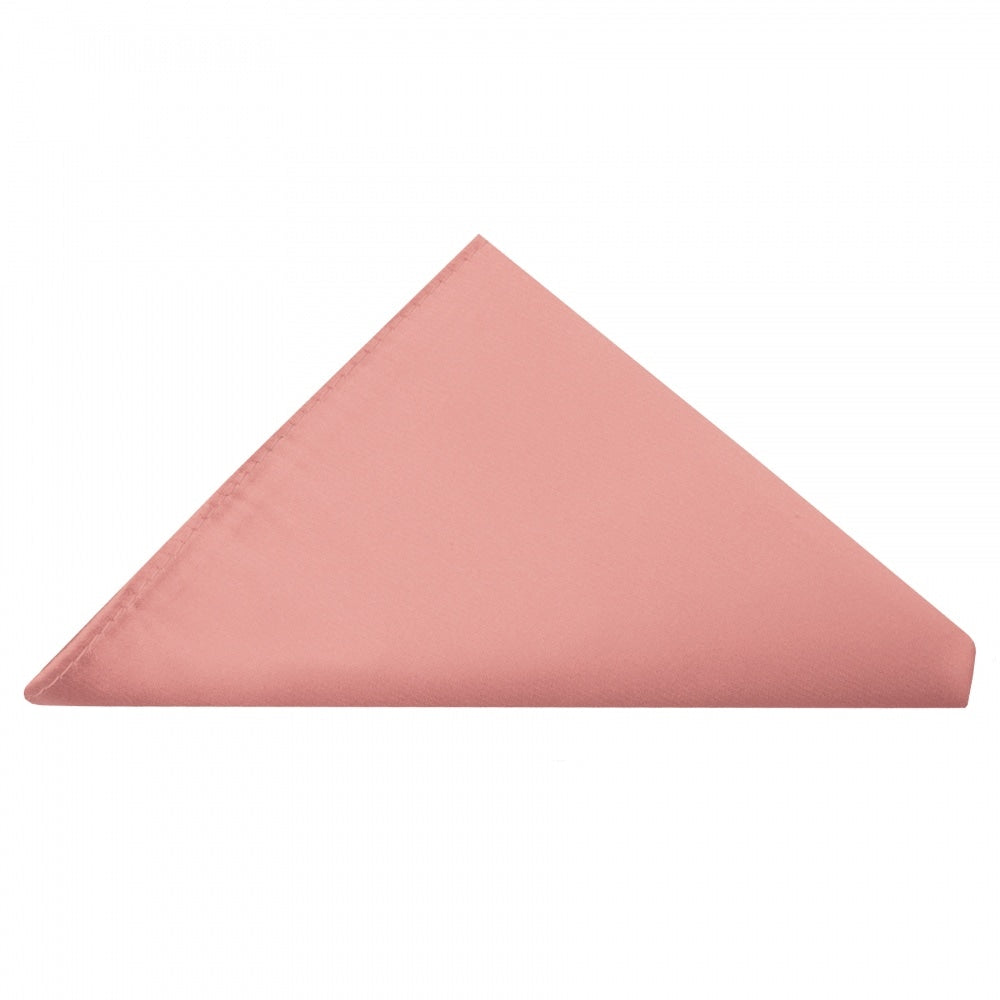 Plain Pink Satin Silk Pocket Square
