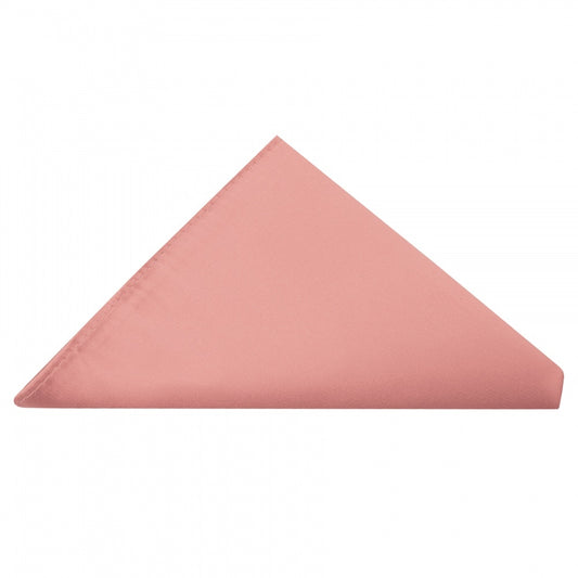 Plain Pink Satin Silk Pocket Square 1