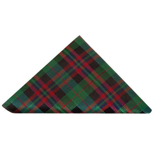 Green And Red Tartan Silk Pocket Square 1