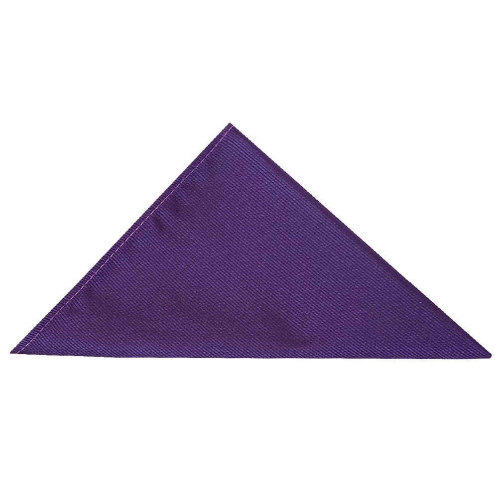 Purple Twill Silk Pocket Square 1