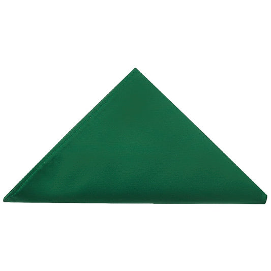 Forest Green Satin Pocket Square 1