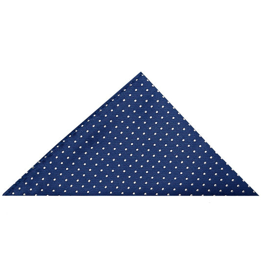 Blue And White Polka Dot Pocket Square 1