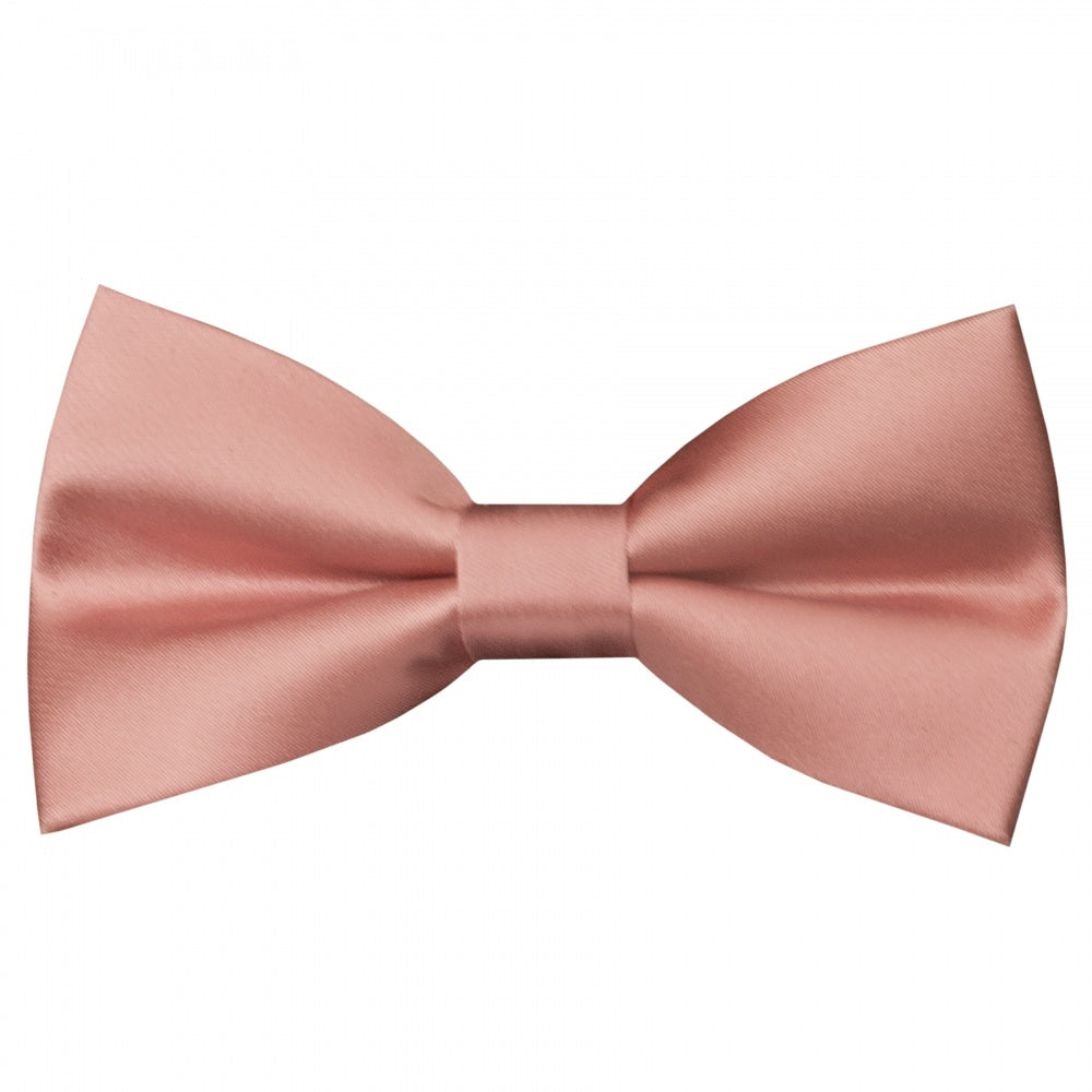 Pre Tied Dusty Rose Satin Silk Boys Bow Tie Age 8 11 1