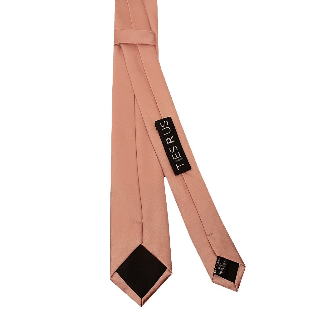 Rose Quartz Satin Boys Tie 3