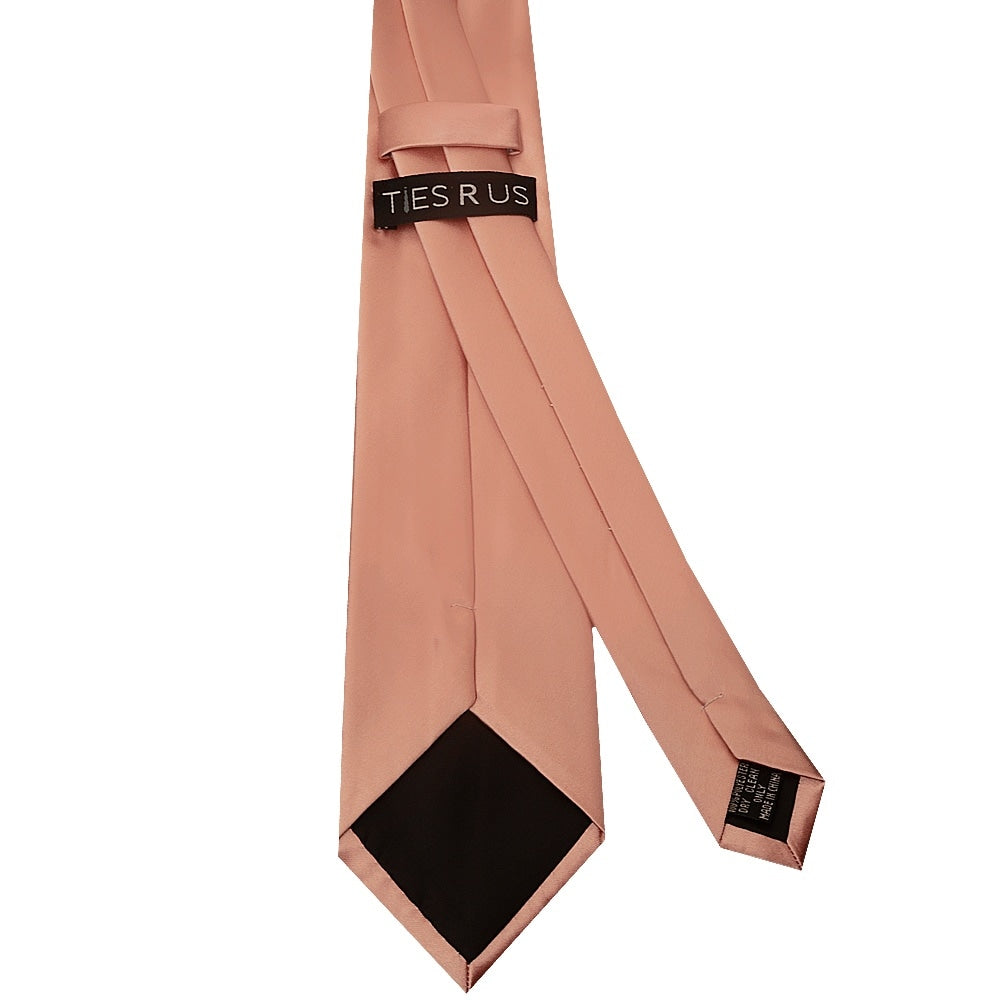 Rose Quartz Satin Classic Mens Tie And Pocket Square Set 5