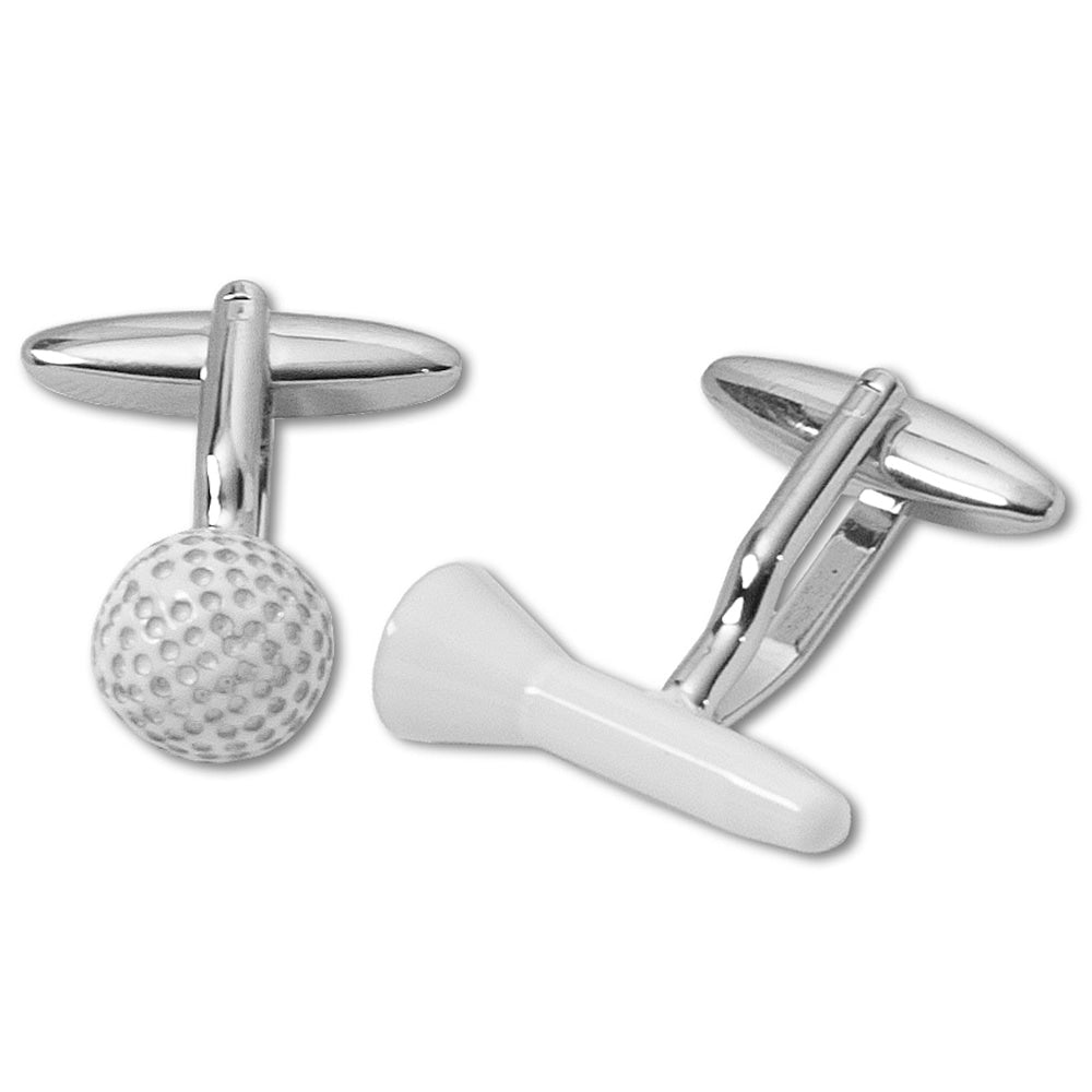 Essentials Golf Tee And Ball Cufflinks 1
