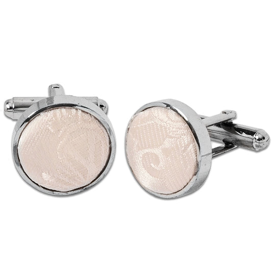 Blush Paisley Cufflinks 1